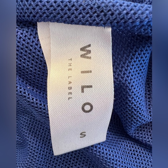 Wilo the Label Nylon parachute Pants in Blue Surf the Web Size Small - Picture 5 of 12